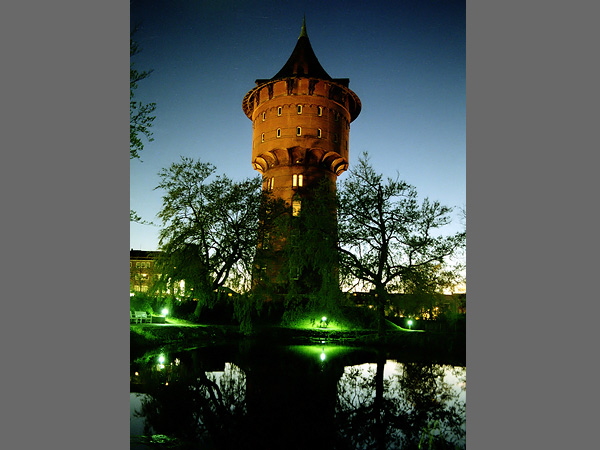 Wasserturm am Abend